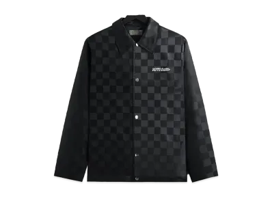 Kith Checkered Satin Kieran Coaches Jacket "Black"