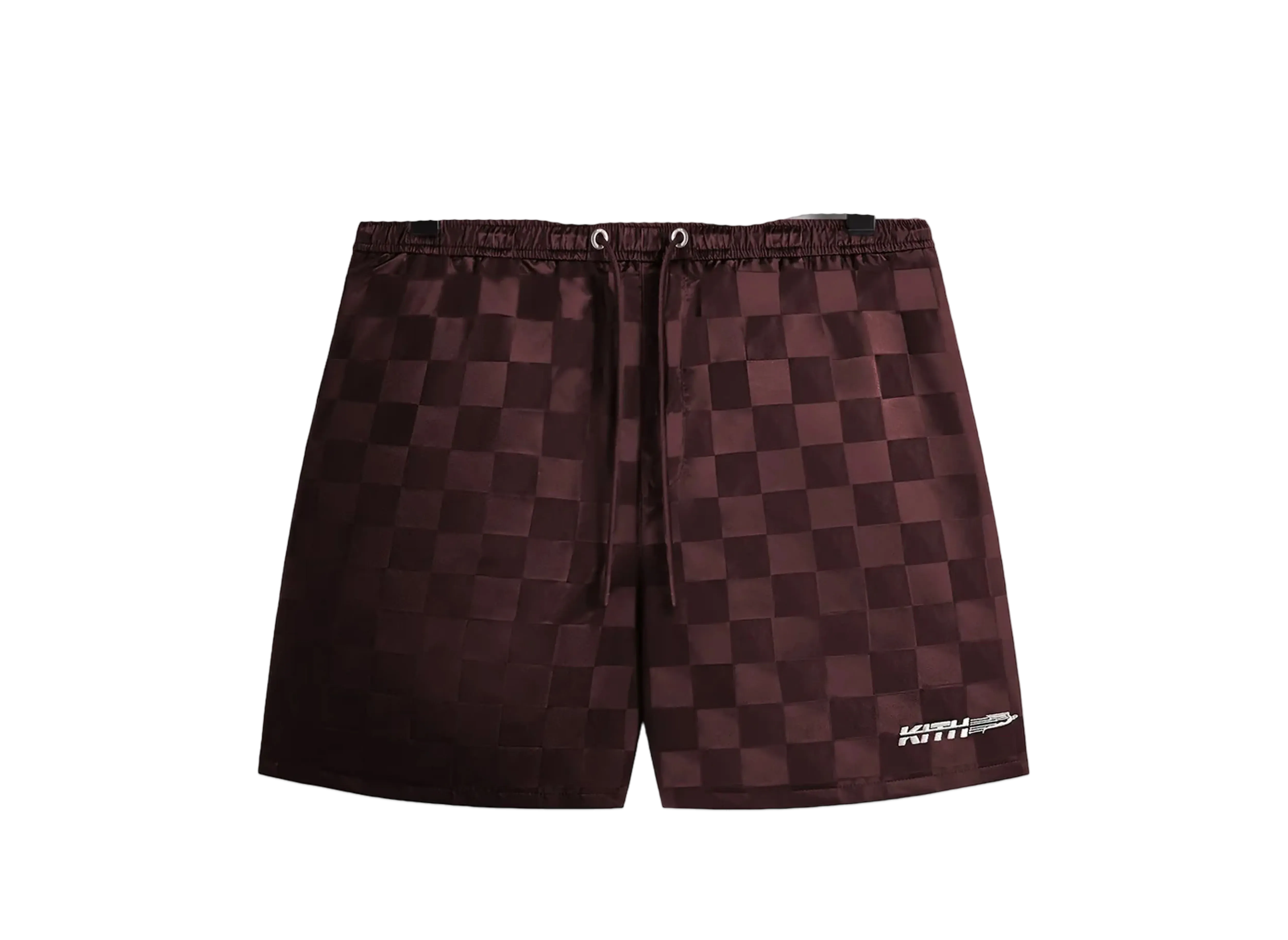 Kith Checkered Satin Collins Short "Rave"