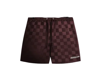 Kith Checkered Satin Collins Short "Rave"