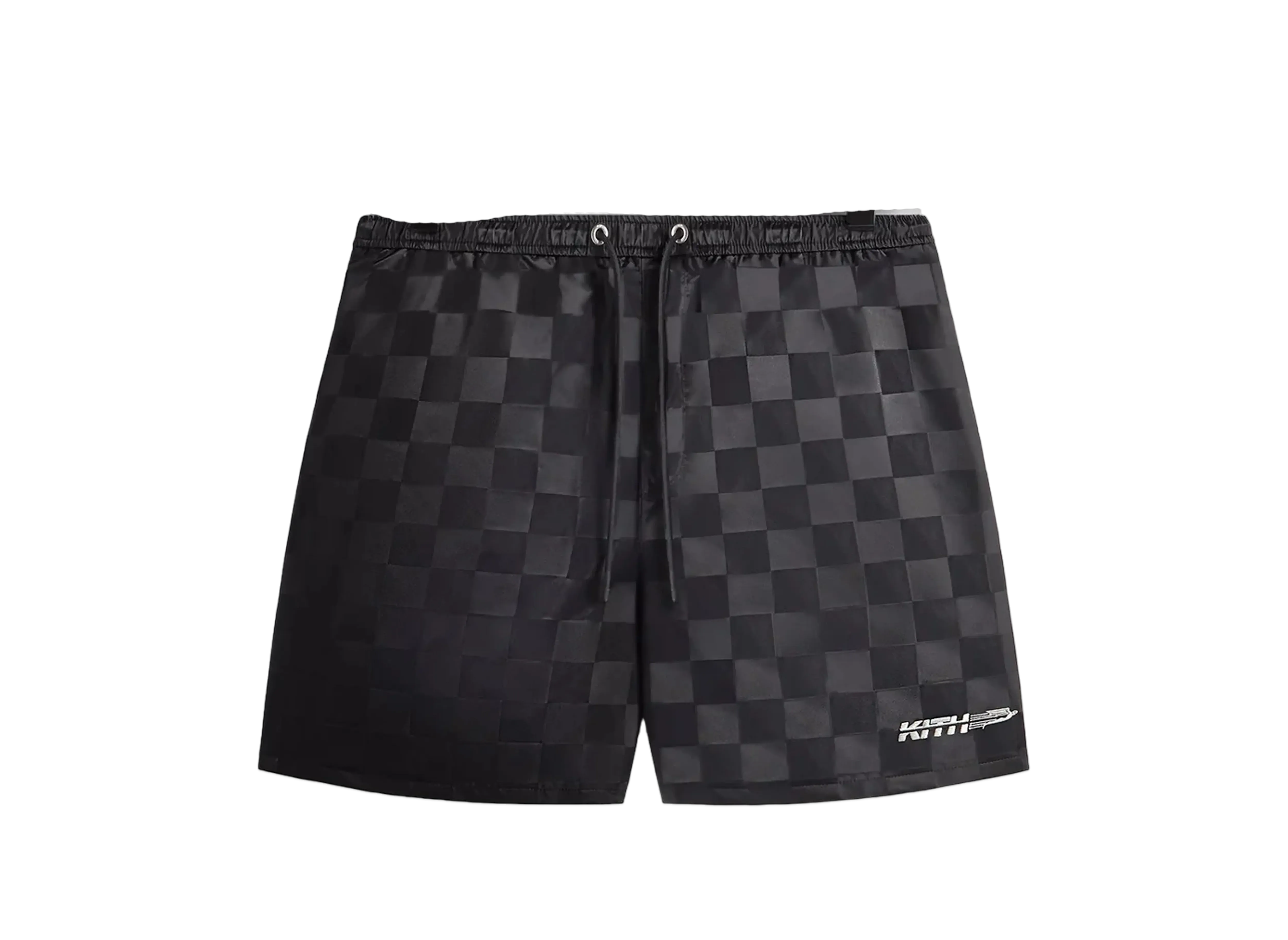 Kith Checkered Satin Collins Short "Black"