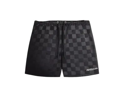 Kith Checkered Satin Collins Short "Black"