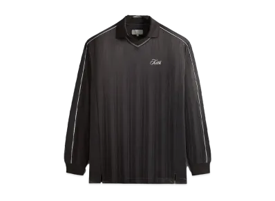 Kith Pinstripe Tricot Panelled Tap In Polo "Black Oyster"