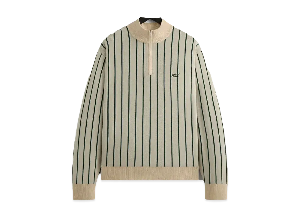 Kith Harmon Quarter Zip Mock Neck "Sandrift"