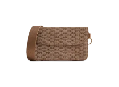 Kith Monogram Suede Double Crossbody Pouch "Loft"