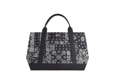 Kith Paisley Flocked Nylon Tote Bag "Black"