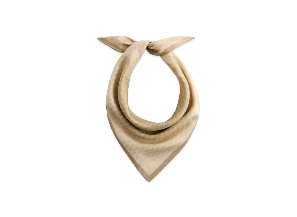 Kith Monogram Ombre Printed Silk Scarf "Canvas"