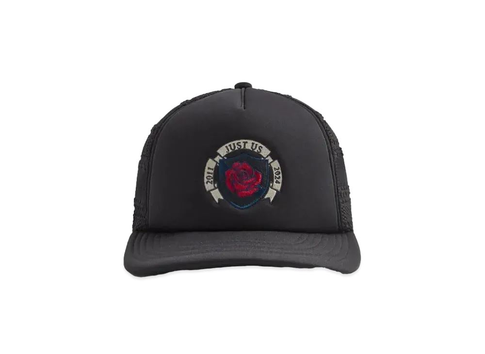 Kith Striped Ladder Lace Poly Foam Trucker "Black"