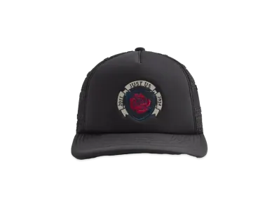 Kith Striped Ladder Lace Poly Foam Trucker "Black"