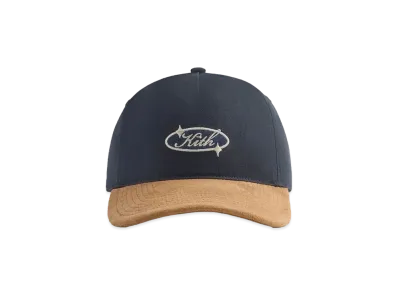 Kith Bay Low Profile Pinch Crown Snapback With Suede "Nocturnal"