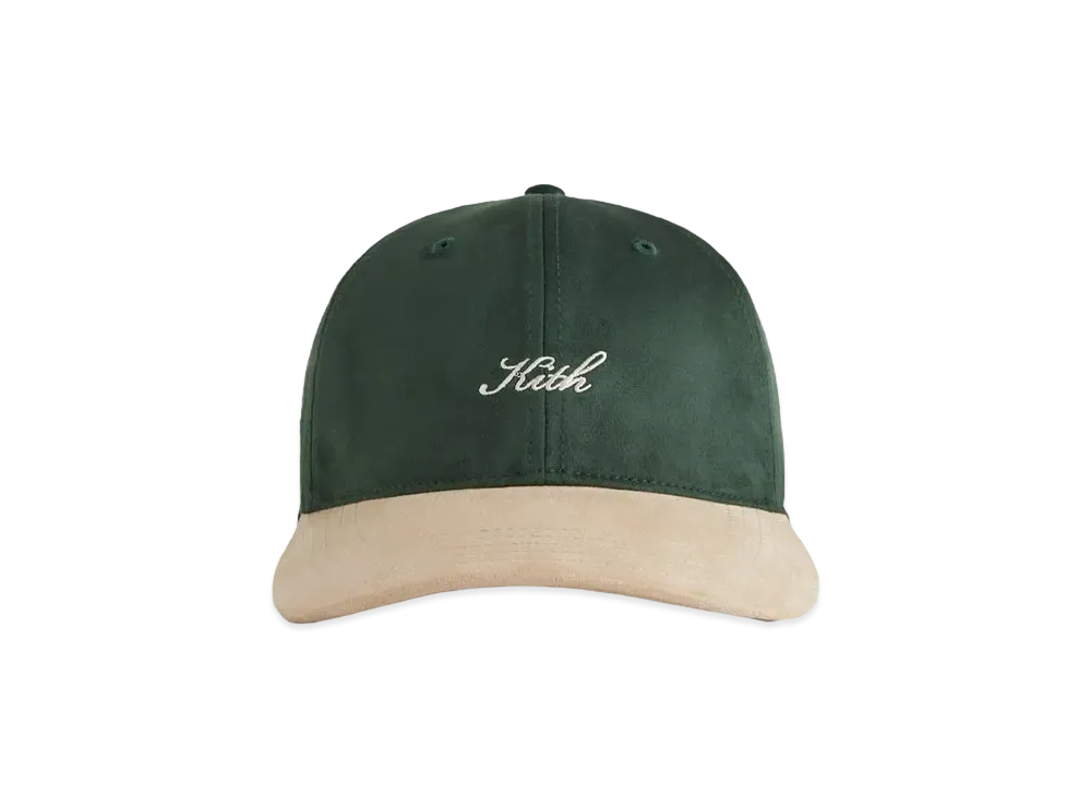 Kith Microsuede Two Tone Kith Script Aaron Cap "Stadium"