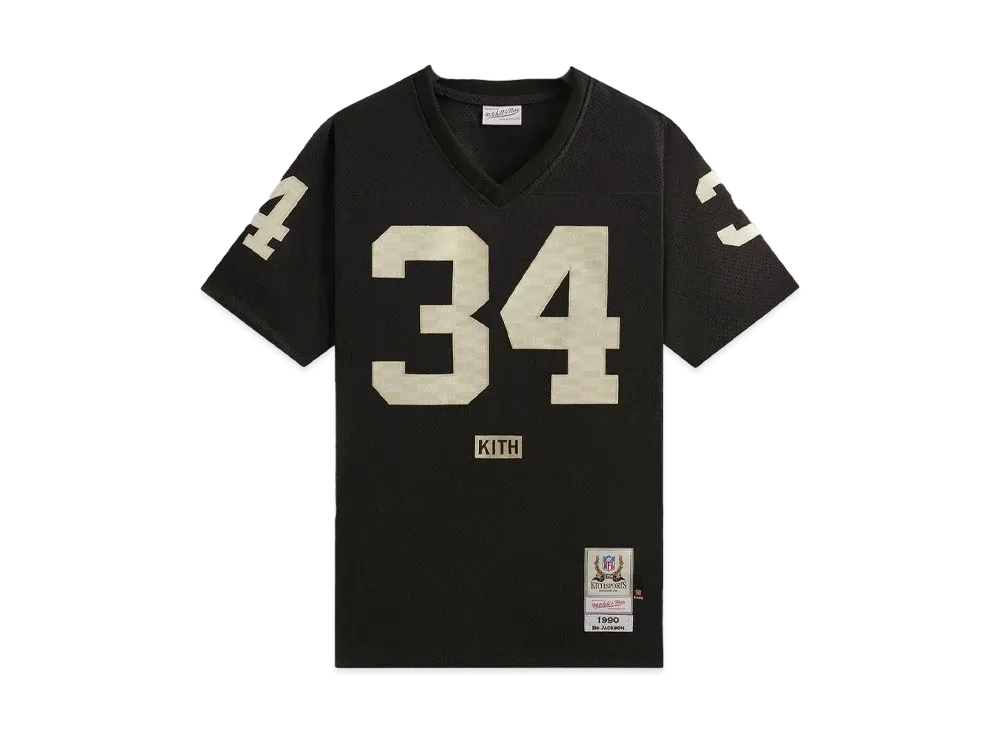 Kith And Mitchell & Ness For The NFL: Bo Jackson Jersey PH "Black"
