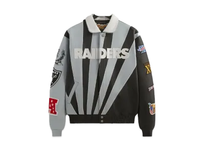 Kith x Jeff Hamilton x The NFL: Raiders Leather Varisty Jacket PH "Multi"