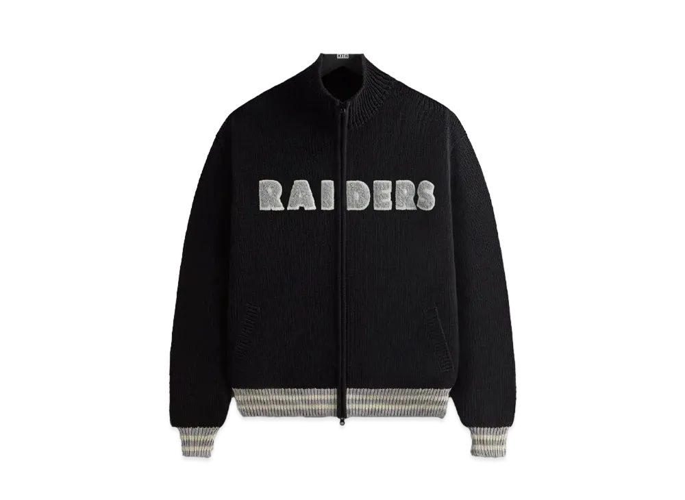 Kith & '47 For The NFL: Raiders Wyona Full Zip Sweater "Black"