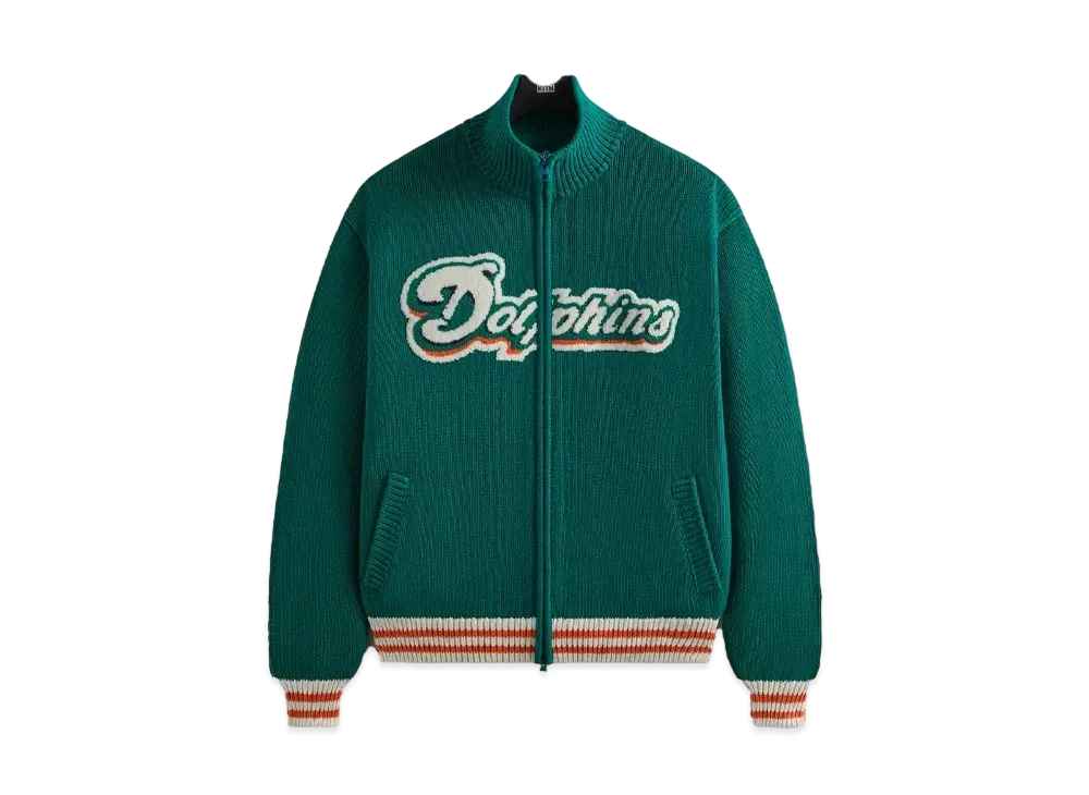 Kith & '47 For The NFL: Dolphins Wyona Full Zip Sweater "Center"