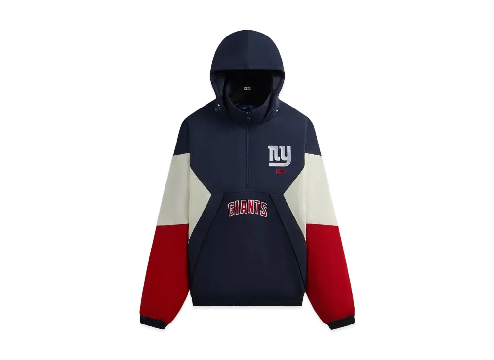 Kith & '47 For The NFL: Giants Quarter Zip Anorak With Hood "Nocturnal"