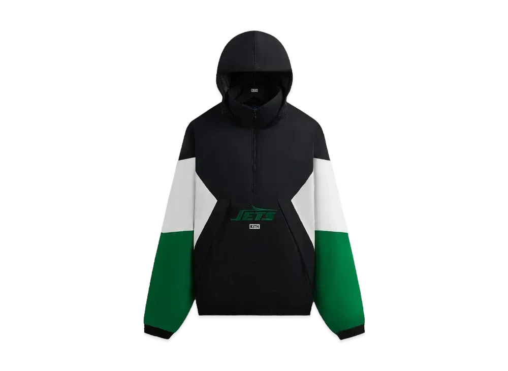Kith & '47 For The NFL: Jets Quarter Zip Anorak With Hood "Black"