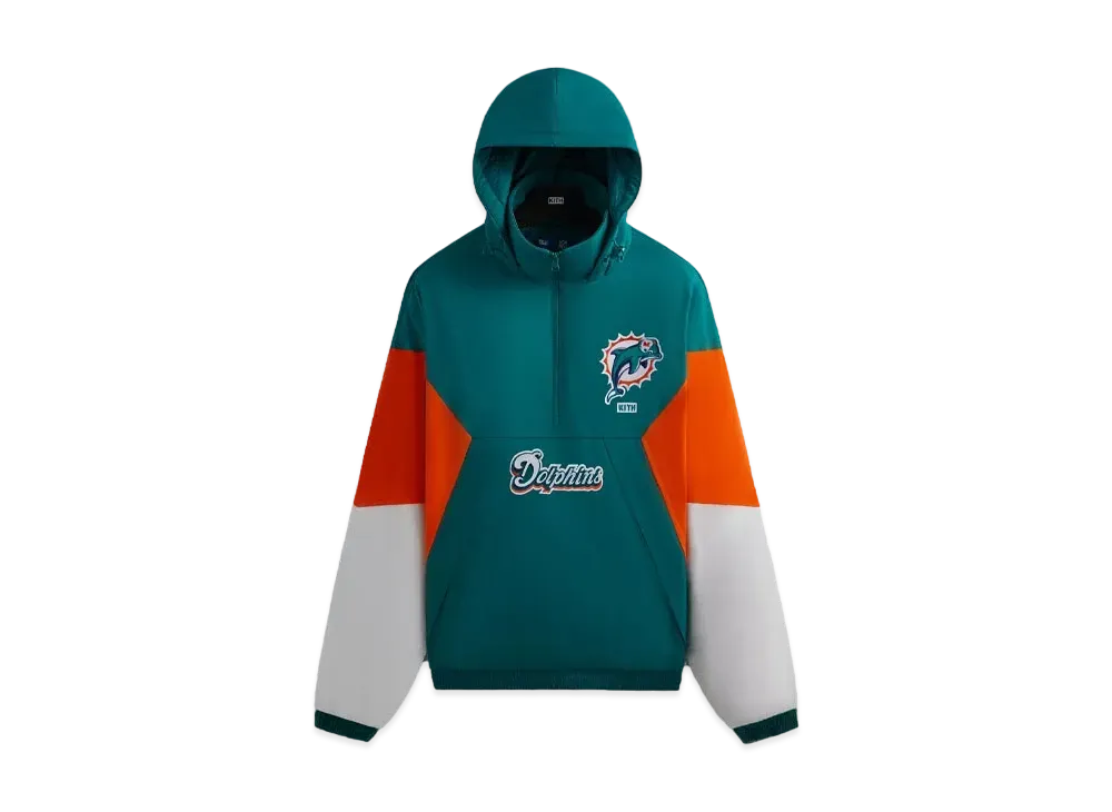 Kith & '47 For The NFL: Dolphins Quarter Zip Anorak With Hood "Center"