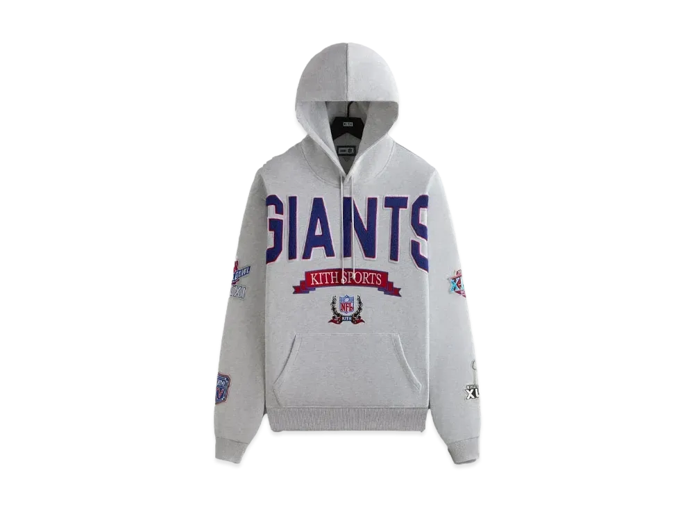 Kith & '47 For The NFL: Giants Nelson Hoodie "Light Heather Grey"
