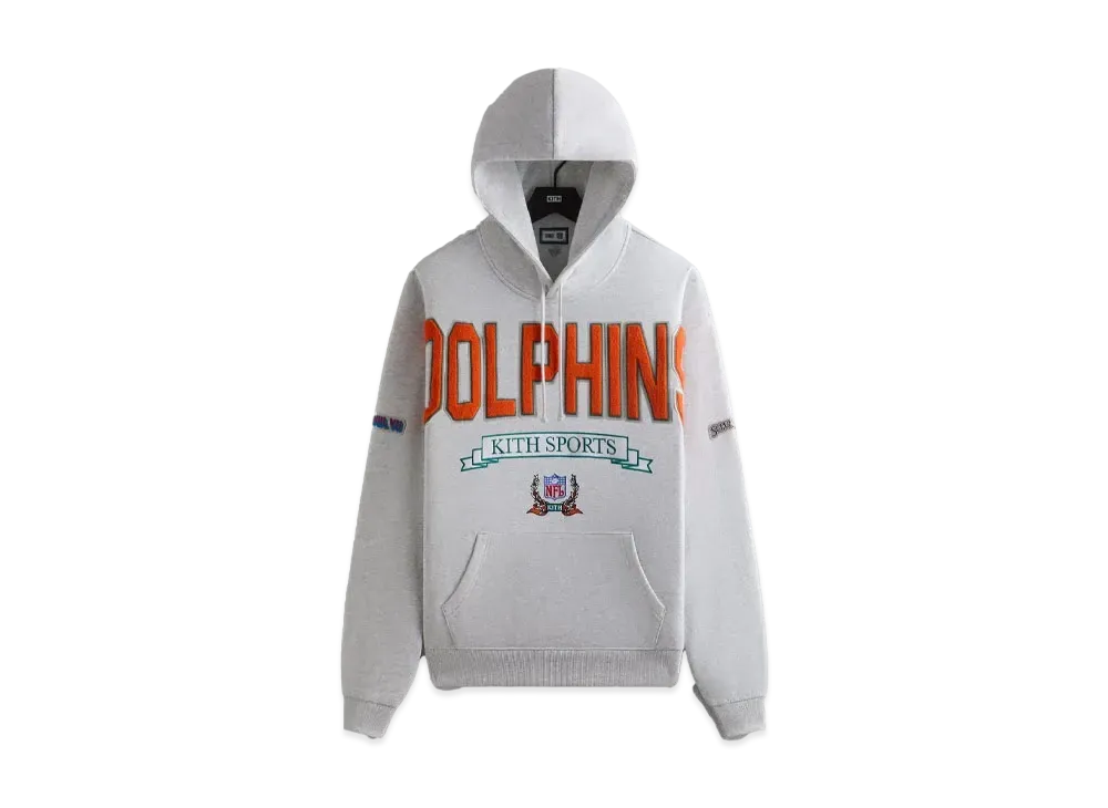 Kith & '47 For The NFL: Dolphins Nelson Hoodie "Light Heather Grey"