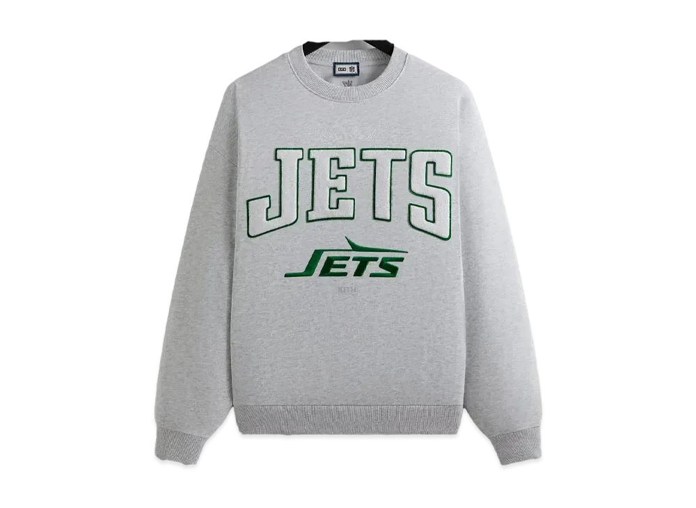 Kith & '47 For The NFL: Jets Nelson Crewneck "Light Heather Grey"