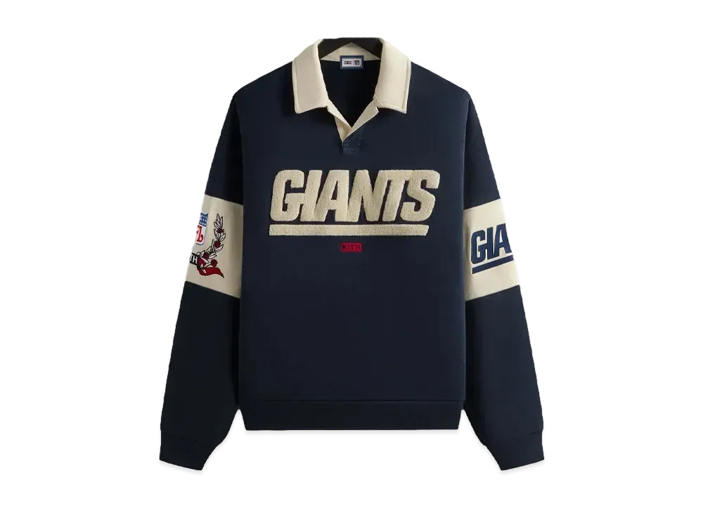 Kith & '47 For The NFL: Giants Nelson Collared Pullover "Nocturnal"