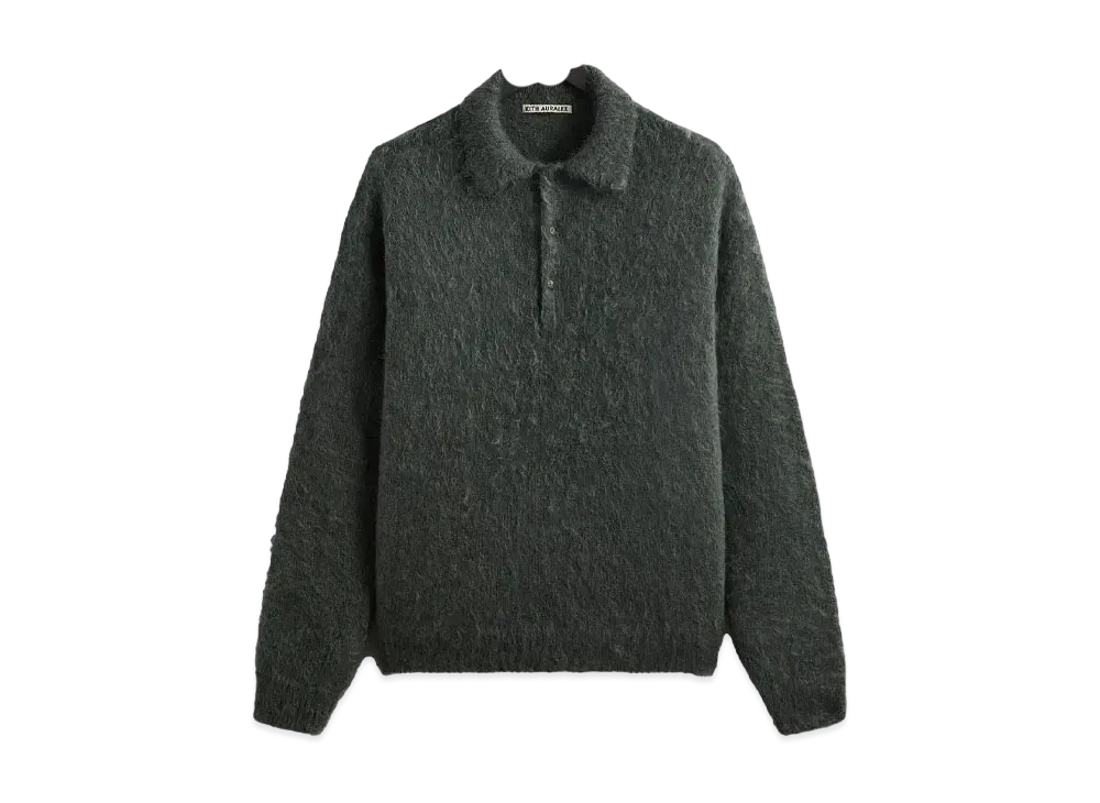 Kith 101 x Auralee Brushed Super Kid Mohair Knit Polo "Urban Chic"