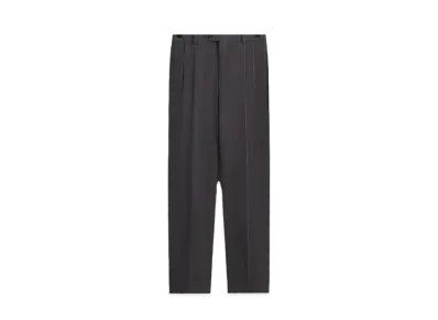 Kith 101 x Auralee Light Wool Max Gabardine Two-Tuck Slacks "Gray Pinstripe"