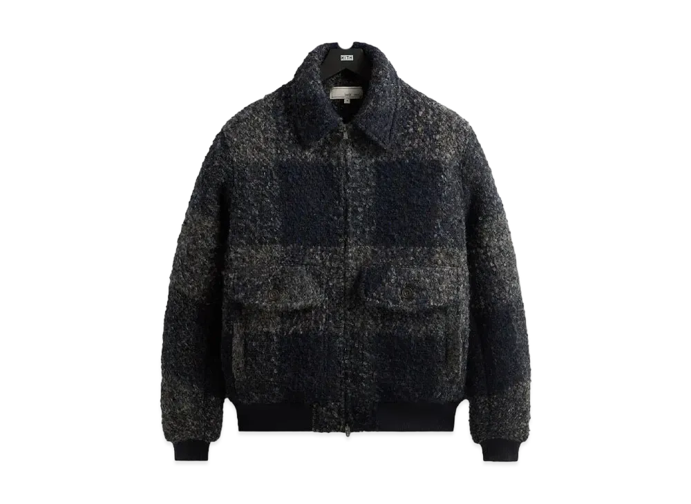 Kith &Kin Boucle Check Hawthorne Flight Jacket "Vista"