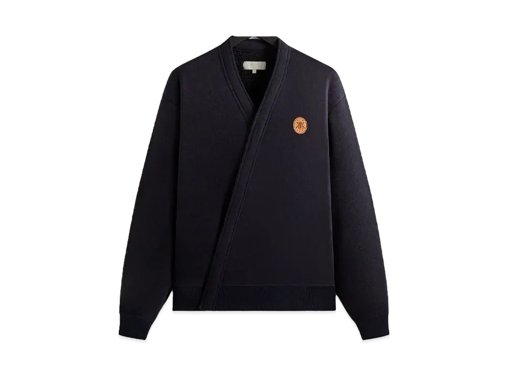 Kith Bonded Sherpa Strauss Cross Front Cardigan "Ink"