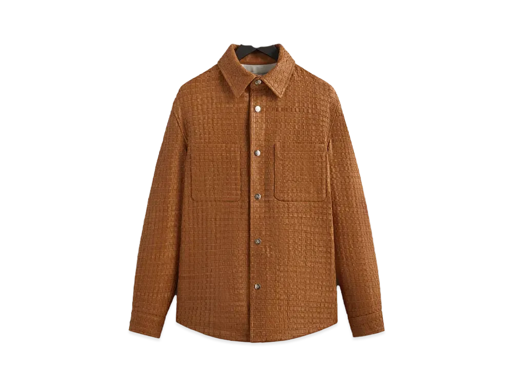 Kith &Kin Woven Leather Apollo II Shirt "Tool"