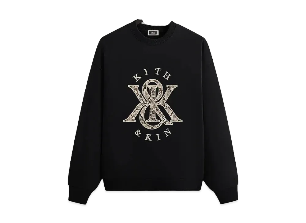 キス K&K パイソン ネルソン クルーネック "ブラック"