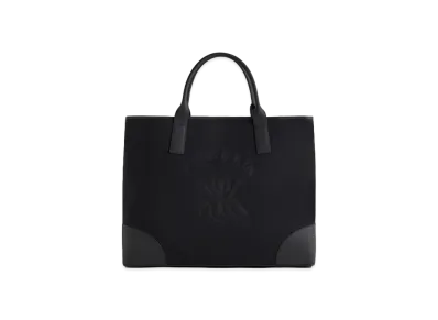 Kith Leather Trimmed Canvas Tote "Black"