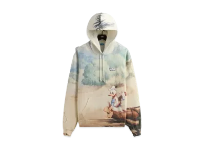 Kith x Disney For Donald Duck Hawaiian Vintage Nelson Hoodie "White"