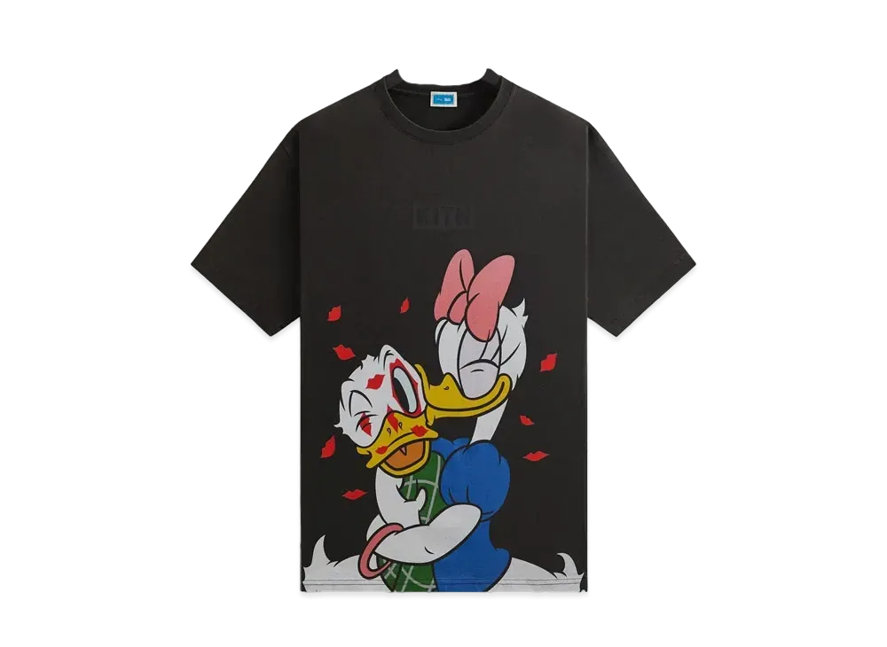 Kith x Disney For Donald Duck Smooch Vintage Tee "Black"