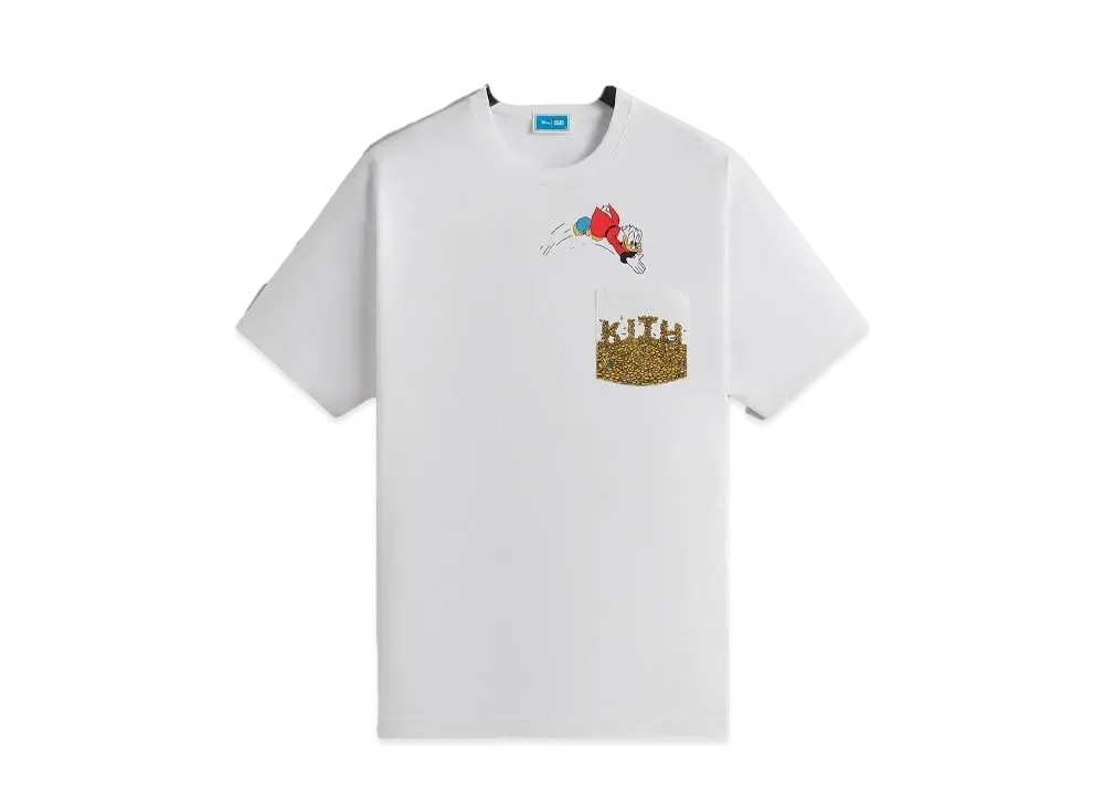 Kith x Disney For Donald Duck Scrooge Coins Tee "White"