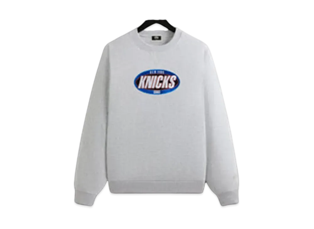 Kith x New York Knicks Y2K Vintage Nelson Crewneck "Light Heather Grey"