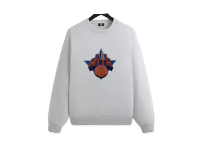Kith x New York Knicks Empire Vintage Nelson Crewneck "Light Heather Grey"