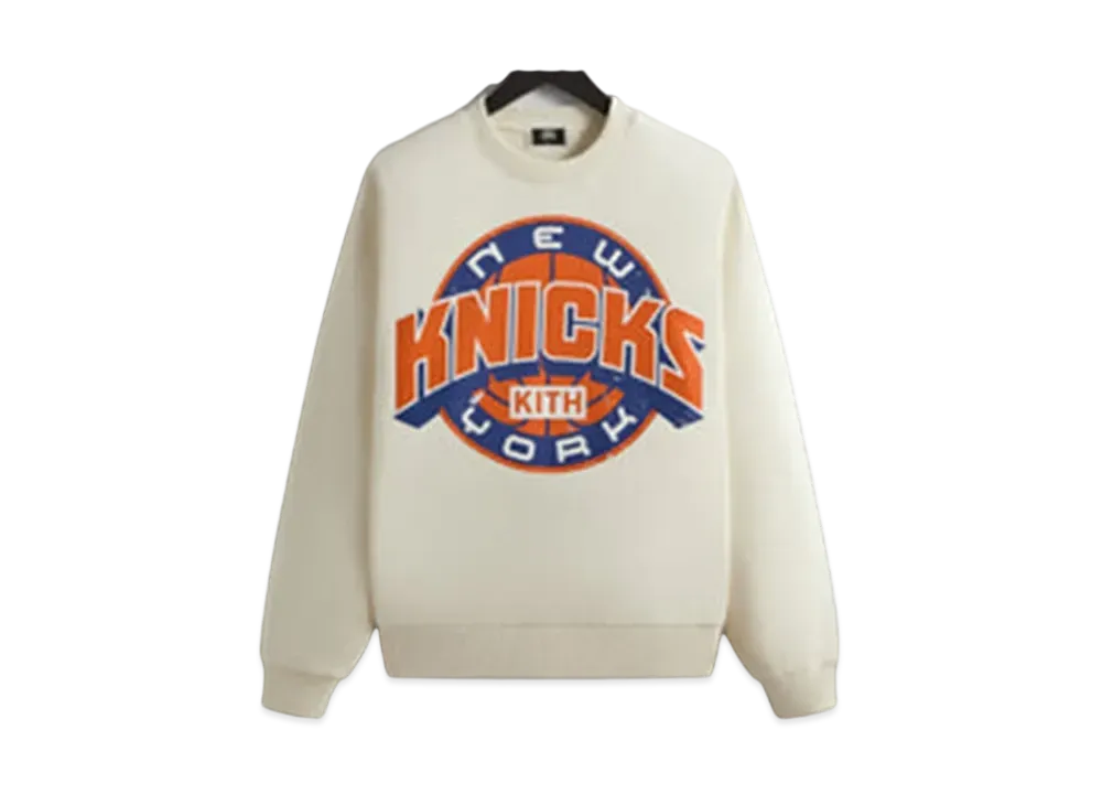 Kith x New York Knicks Showtime Vintage Nelson Crewneck "Sandrift"