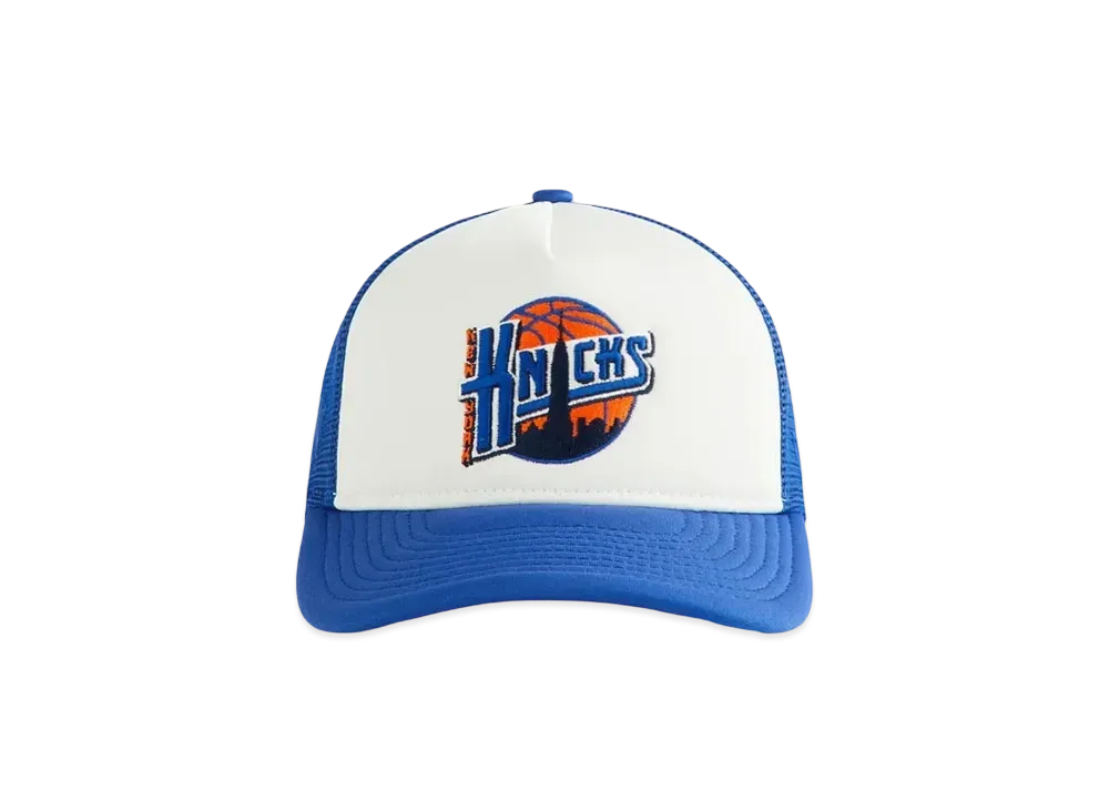 Kith Kids x New Era x New York Knicks Skyline Trucker Cap "Royal"