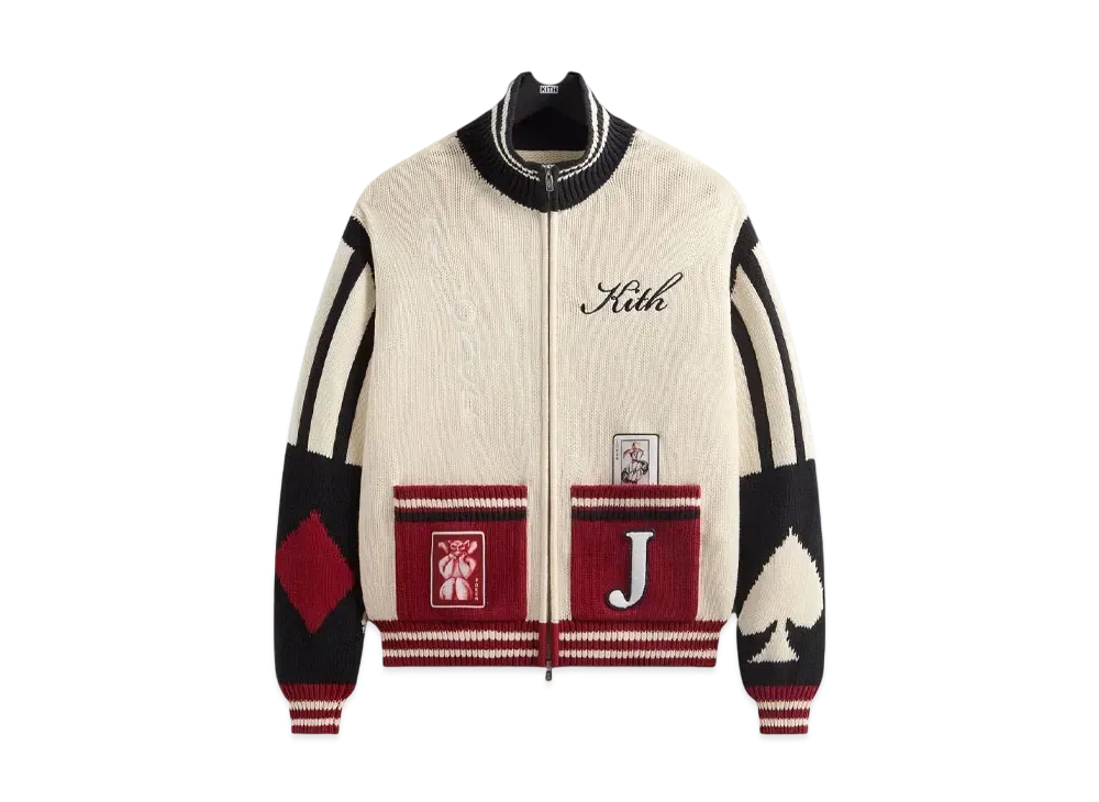 トップス Batman Kith Joker Wyona Full Zip Sweater Kith x Batman Joker Wyona Full Zip Sweater Sandrift Men's