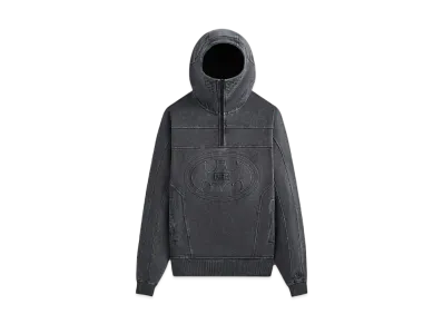Kith x Batman Quarter Zip Moto Hoodie "Black"