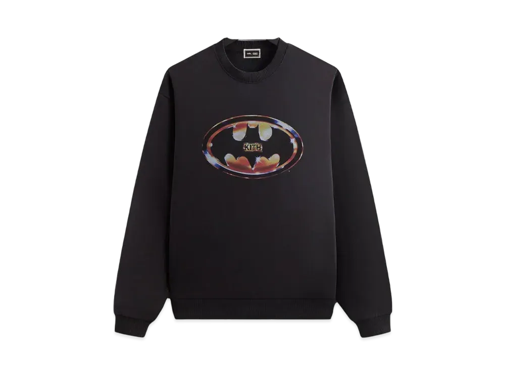 Kith x Batman Logo Vintage Nelson Crewneck "Black"