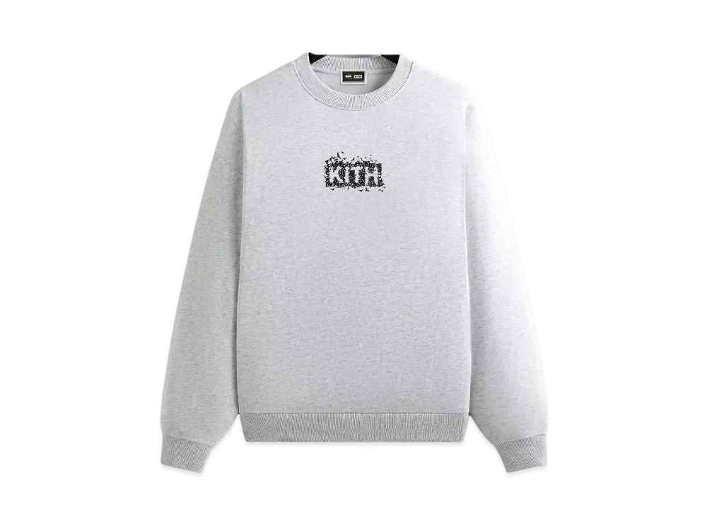 Kith x Batman Bats Vintage Nelson Crewneck "Light Heather Grey"