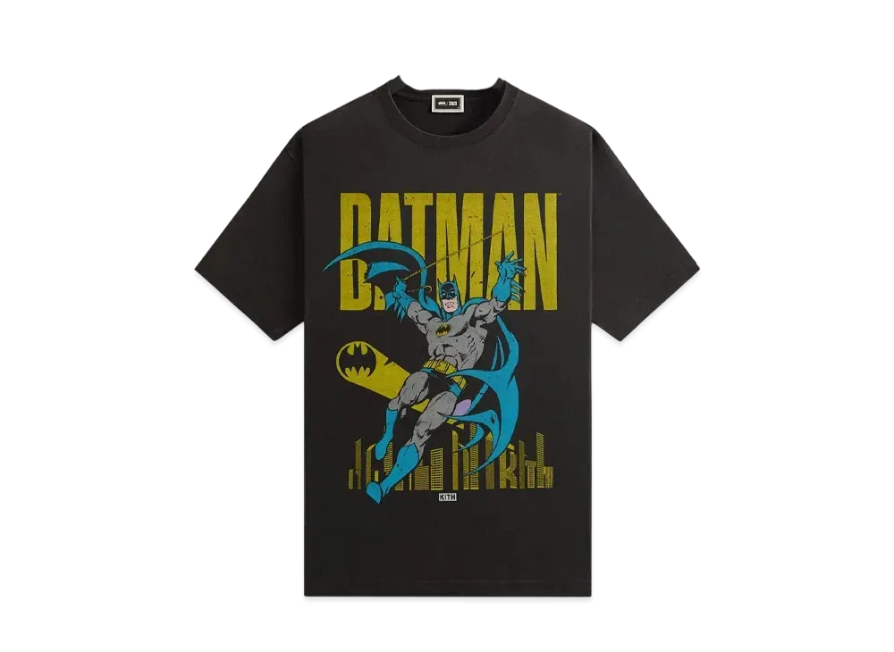 Kith x Batman Classic Vintage Tee "Black" KHM032742