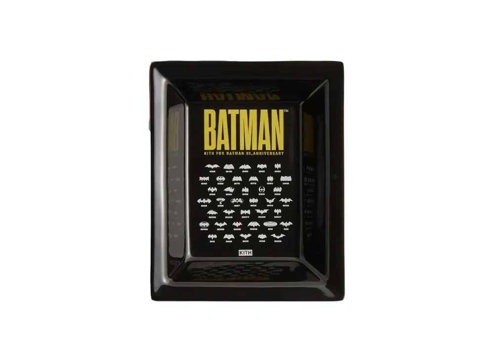 Kith x Batman History Of The Bat Symbol Catchall Tray "Black Beauty"