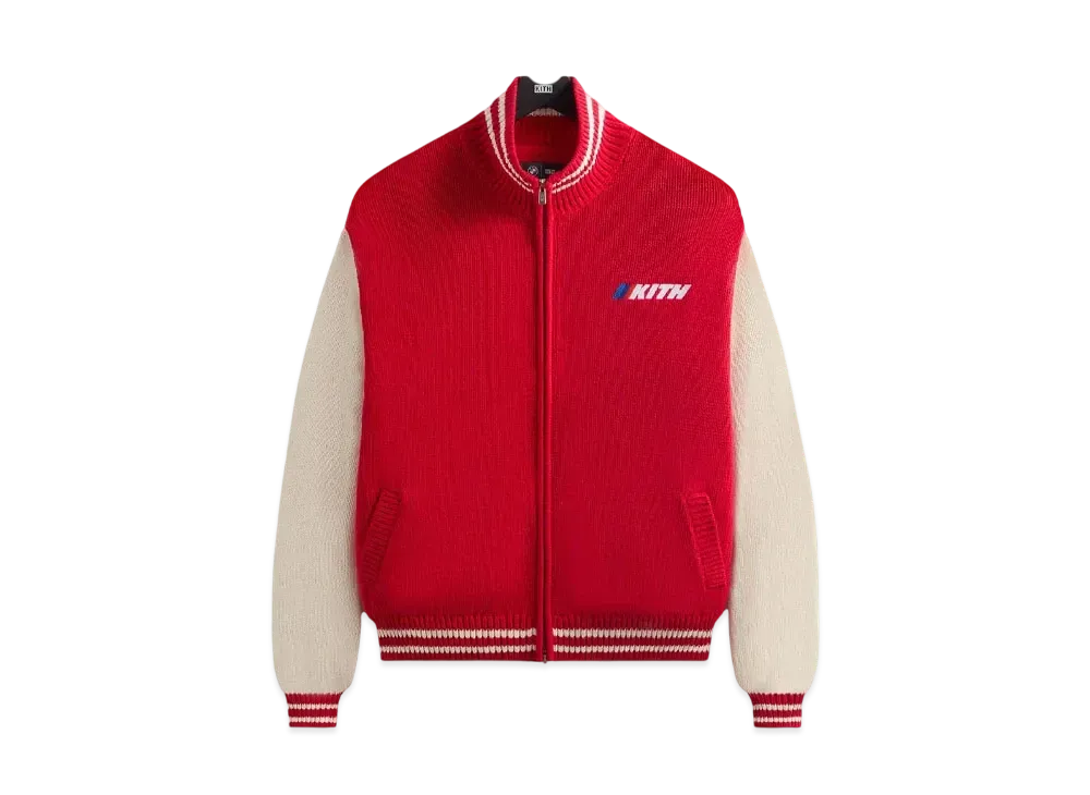 Kith x BMW Wyona Full Zip Sweater "Cinnabar"