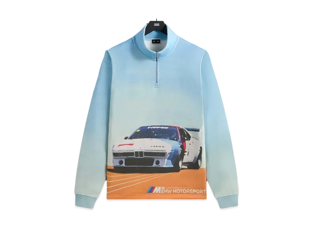 Kith x BMW Retro Vintage Quarter Zip "White"