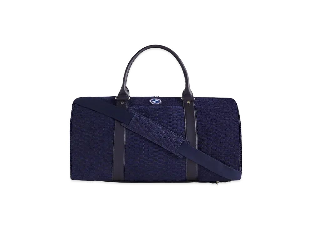 Kith x BMW Monogram Suede Duffle Bag "Techno Violet"