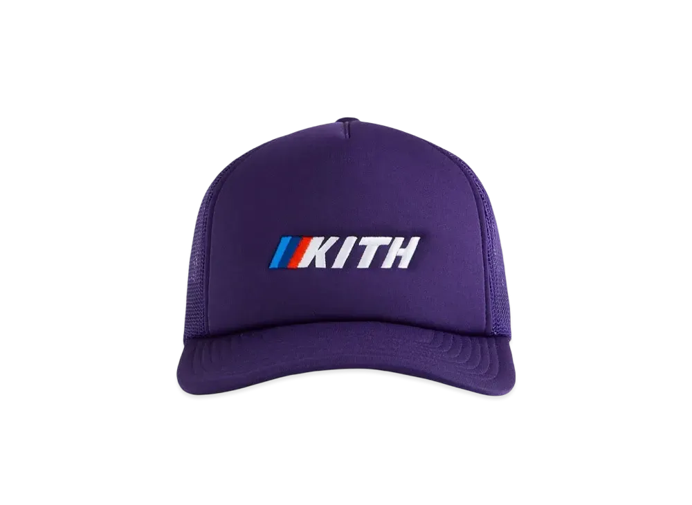 Kith x BMW Nolan Trucker Hat "Techno Violet"
