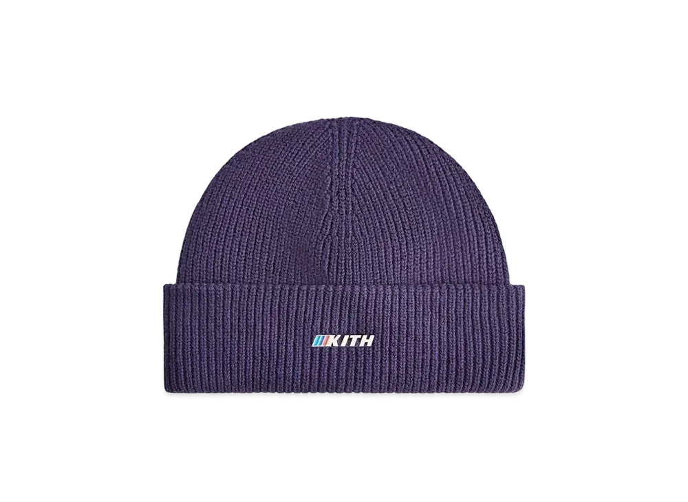 Kith x BMW Mia Beanie With Enamel Logo "Techno Violet"